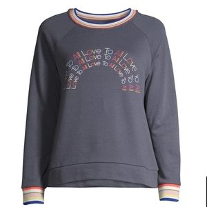 "Love To All" Gray Sweater